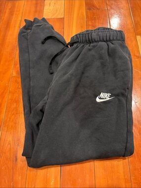 Nike Black Sweatpants with White Swoosh